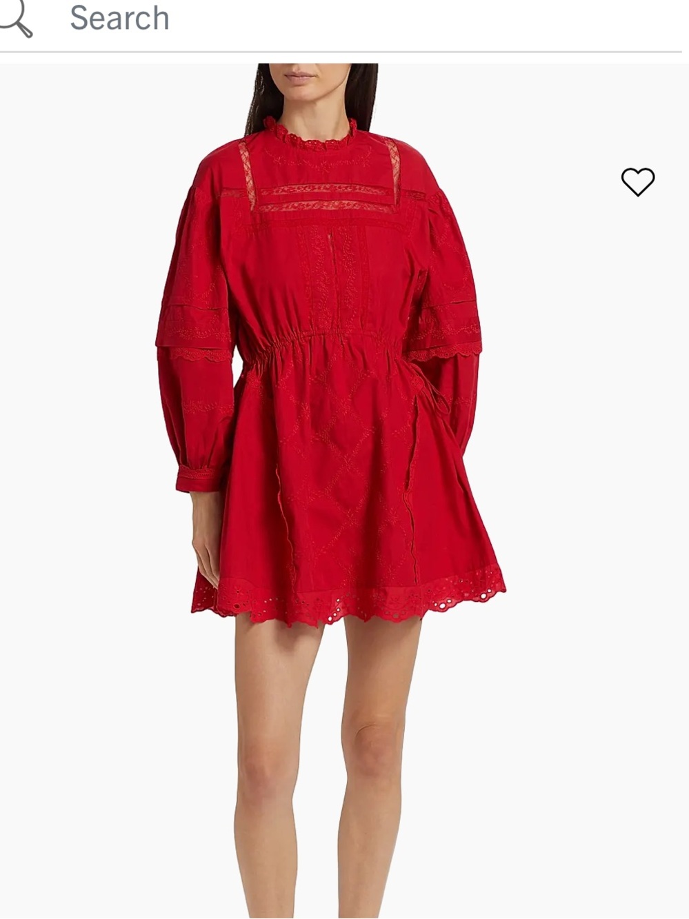 Damson Madder mini red dress  Clancy Fit & Flare Minidress